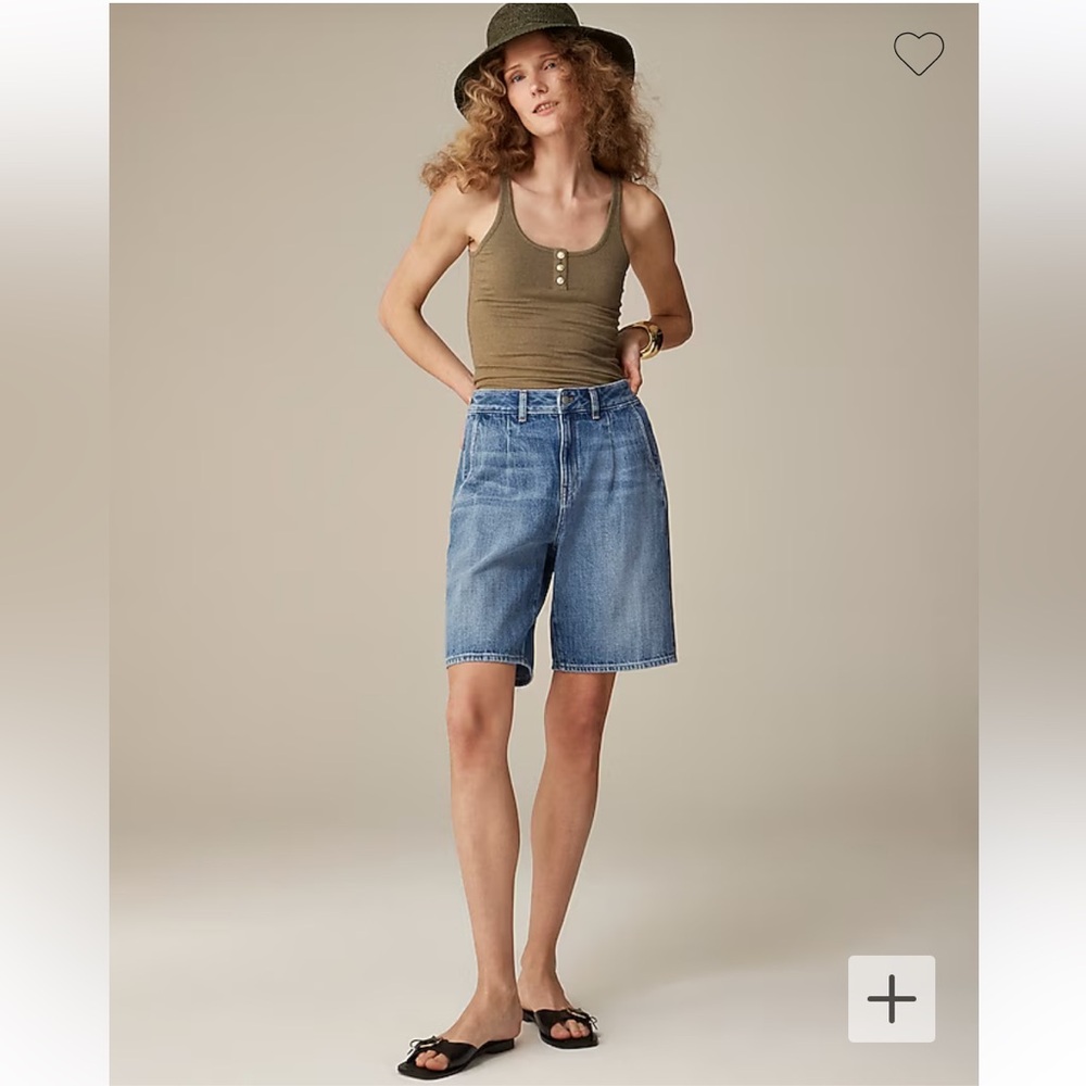 J Crew Midlength denim short Sz 27